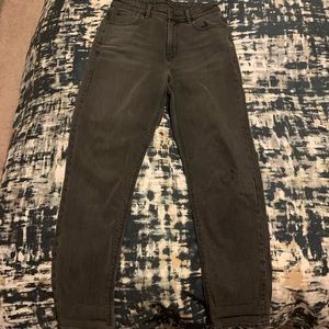 AE stretch mom jeans